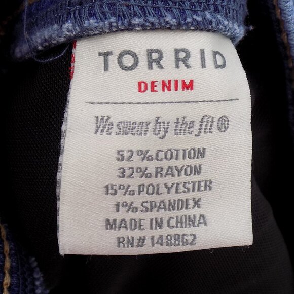 Torrid lean Jean Size 2X High Rise Blue - Picture 5 of 5
